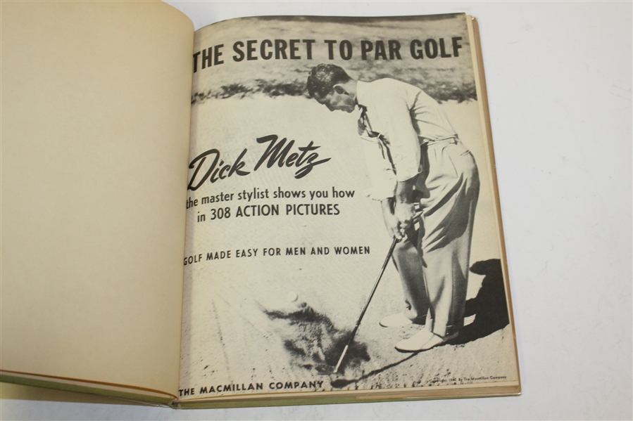 1940 'The Secret to Par Golf' Book by Dick Metz - Roth Collection