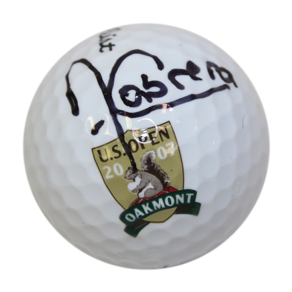 Angel Cabrera Signed 2007 US Open at Oakmont Logo Golf Ball JSA ALOA