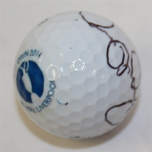 Rory McIlroy Signed 2014 Open Championship at Royal Liverpool Logo Golf Ball JSA ALOA