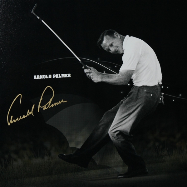 Arnold Palmer, Jack Nicklaus, Tiger Woods Triple Signed Major Victory Golf Print Ltd Ed UDA 109/250