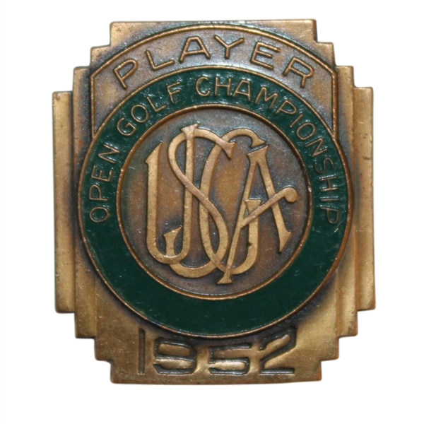 1952 US Open Championship at Northwood Club Contestant Badge