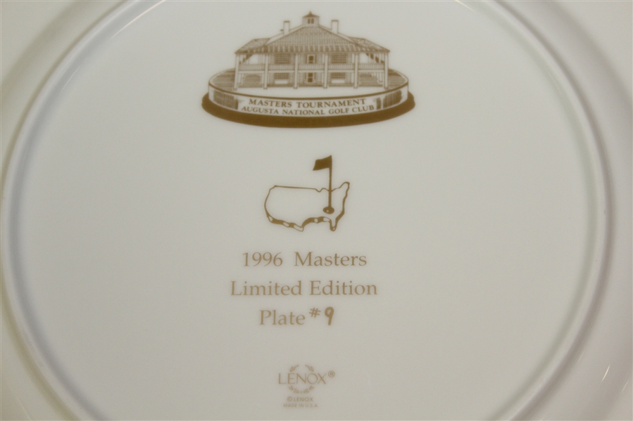 1996 Masters Lenox Limited Edition Member Plate #9