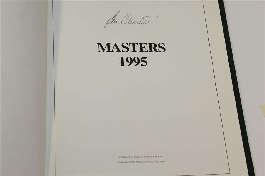 1995 Masters Annual Signed by Ben Crenshaw with Card - Additional Card Signed JSA ALOA