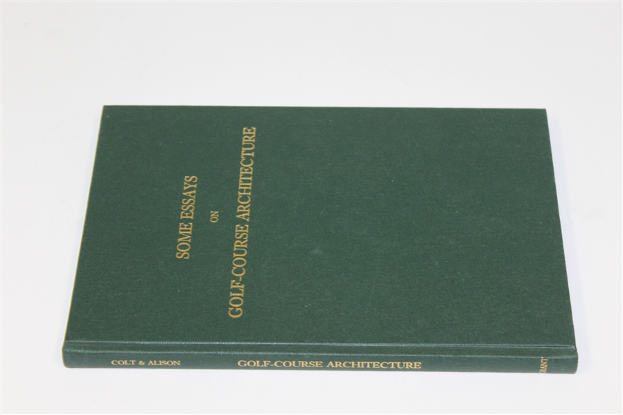 Ltd Ed 'Some Essays on Golf Course Architecture' Book #13/700 Signed