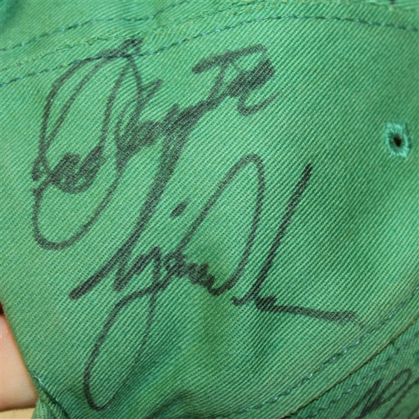 Masters Green Undated Champs Hat Signed by 35 Champs! JSA ALOA