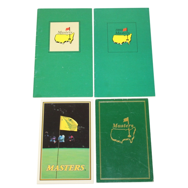 Lot of Four Augusta National Masters Pocket Caddie Booklets