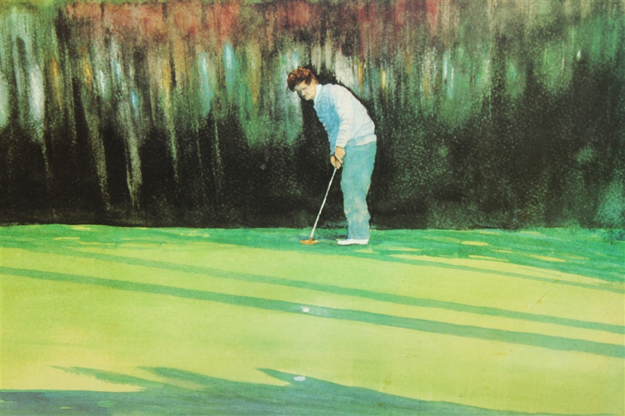 Augusta National Lithographic Print from Watercolor 'Reflections and Shadows' by Edgar Barnett