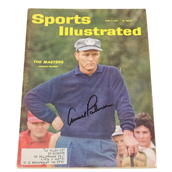 Arnold Palmer Signed April 2, 1962 Sports Illustrated Magazine JSA #P36662 