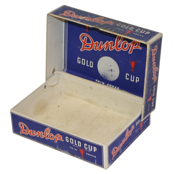 Dunlop Gold Cup Thin Cover Dozen Golf Balls Box Only - Roth Collection