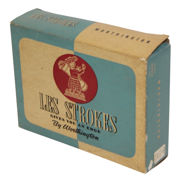 Les Strokes 'Gives You an Edge' by Worthington Dozen Golf Balls Box Only - Roth Collection