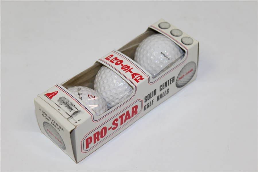 Pro-Star Solid Center Vulcanized Cover Dozen Golf Balls in Original Box - Roth Collection