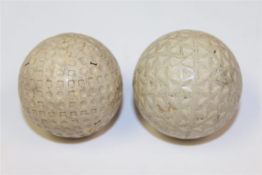 Spalding Tournament Triangle & Warwick Square/Circle Pattern Golf Balls