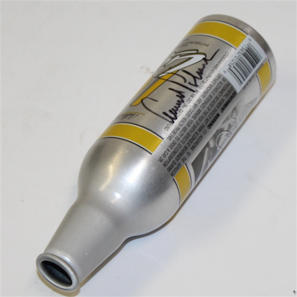 Arnold Palmer Signed Iron City Light Beer Bottle - Dapper Dan Charities JSA ALOA