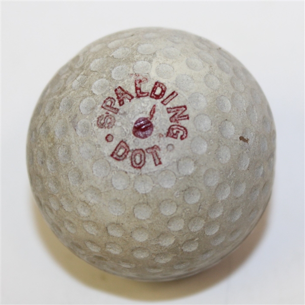 Spalding Red Dot Dimple Golf Ball - Larger Recessed Dimples - Bobby Jones Played This Type