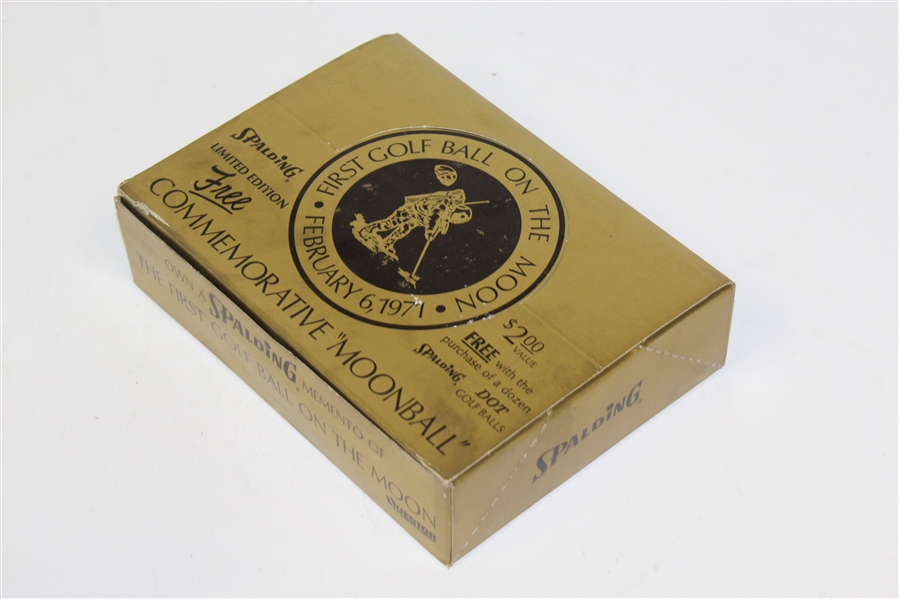 One Dozen Mint Condition Spalding Moonball Commemorative Golf Balls in Original Box(es)