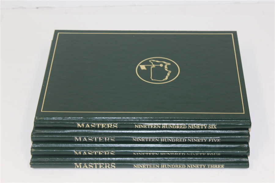 1993, 1994, 1995, & 1996 Masters Tournament Annuals 