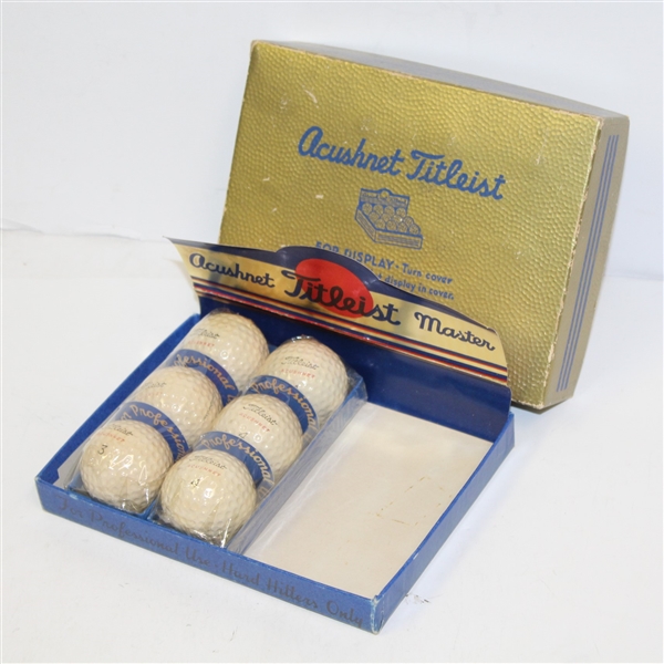 Acushnet Titleist Golf Ball Box with Two Sleeves