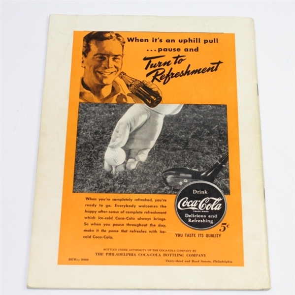 1941 Henry Hurst Invit. Tourn. Program - Sam Snead Win-Torresdale-Frankford C.C.
