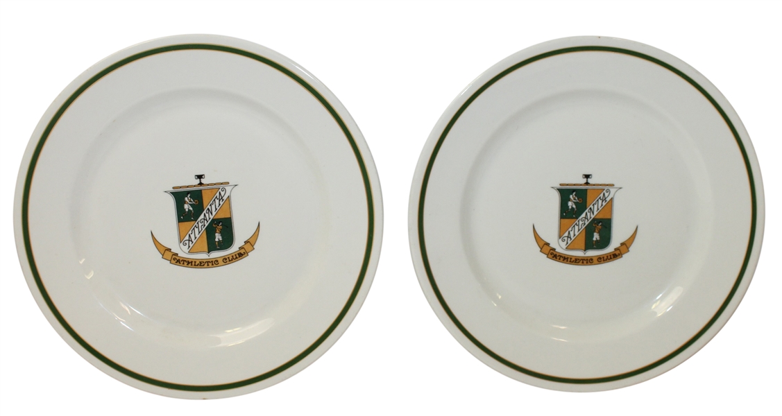 Pair of Atlanta Athletic Club Plates- Roth Collection