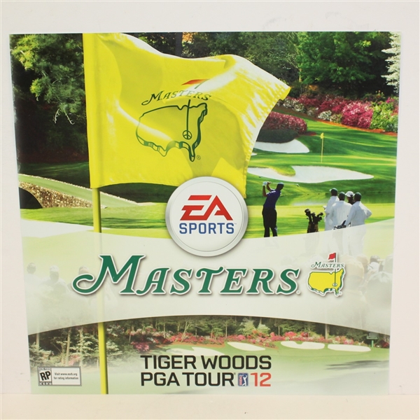 2012 Tiger Woods EA Sports 'Masters PGA Tour Advertising Sign