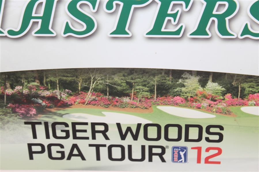 2012 Tiger Woods EA Sports 'Masters PGA Tour Advertising Sign