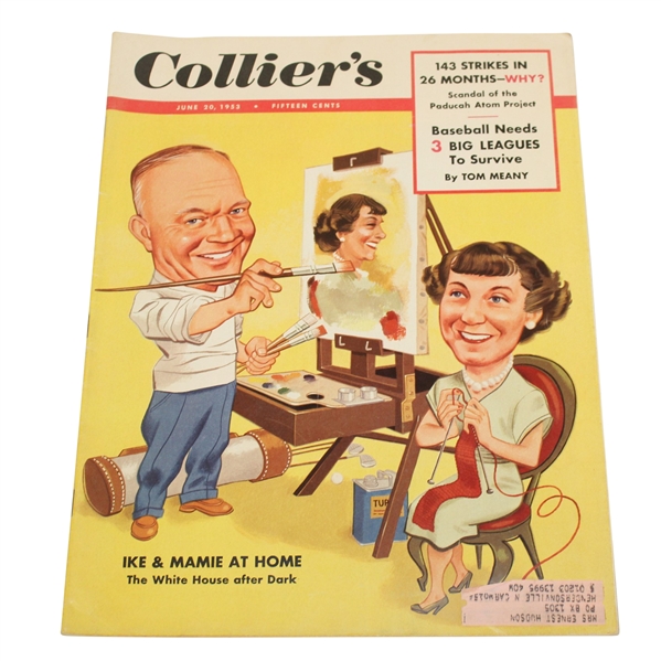 1953 Collier's 'Ike & Mamie at Home' June 20th Magazine - Roth Collection