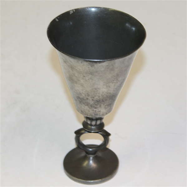 1931 Swift Golf Club Pewter W.J. Ehrke Cup Trophy - Won by Josephine G Doughedty - Roth Collection