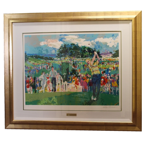 LeRoy Neiman Signed 'April at Augusta' Art Piece from Personal Collection - Framed - JSA ALOA