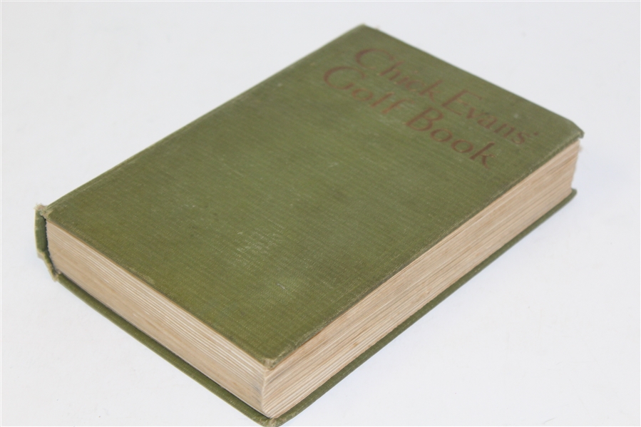 1921 'Chick Evans' Golf Book' 1st Edition with 65 Illustrations