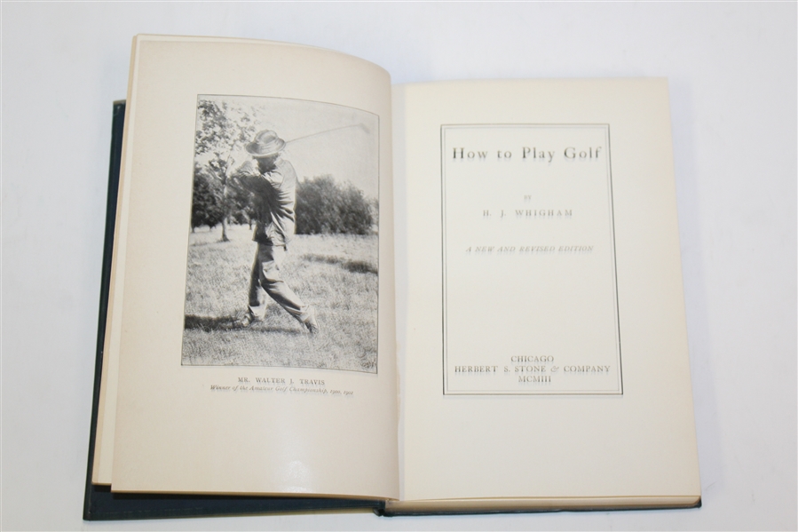 1902 'How to Play Golf' Book by H.J. Whigham