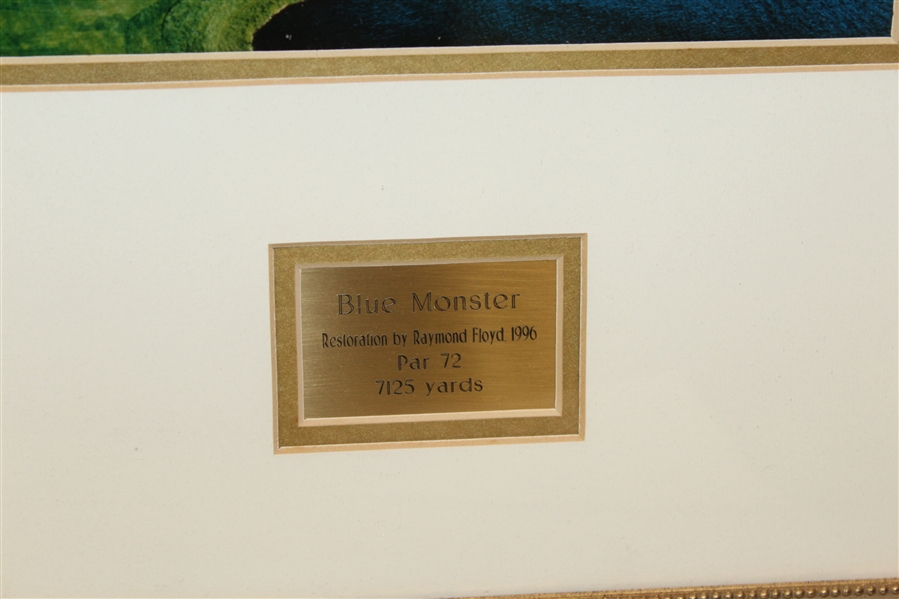 Ray Floyd Signed Doral 'Blue Monster' Photo Display - Framed JSA ALOA