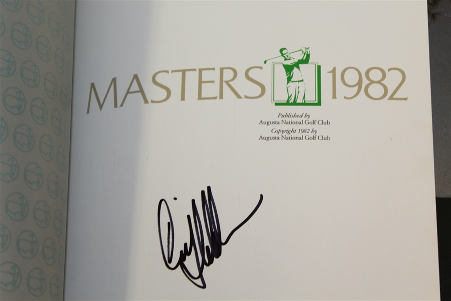1982 Masters Tournament Annual Signed by Craig Stadler JSA ALOA