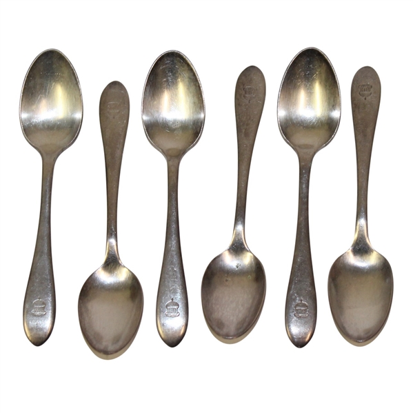 Six 'The Greenbrier' R. Wallace Banquet Silver Plate Spoons - Roth Collection