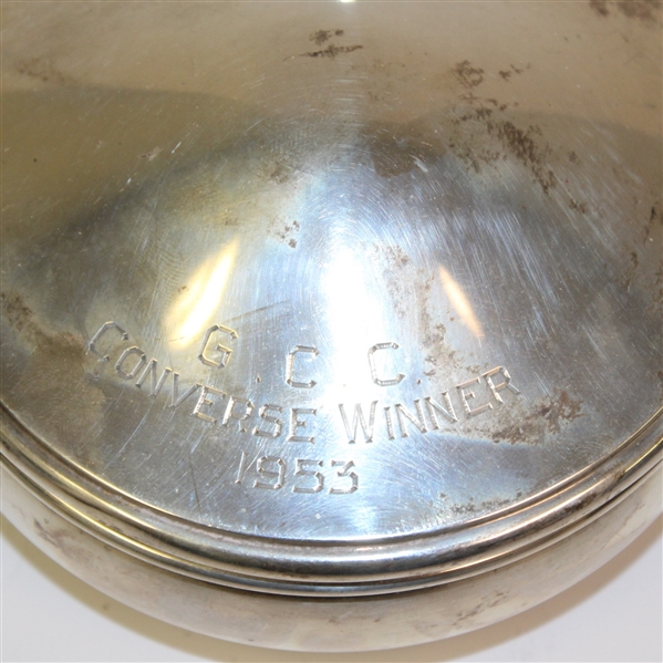 Sterling Silver 1953 G. C. C. Converse Winner Silent Butler Trophy - Roth Collection