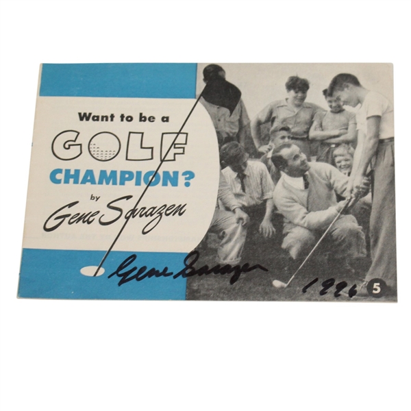 Signed 'Want to be a Golf Champion?' by Gene Sarazen JSA ALOA - Roth Collection