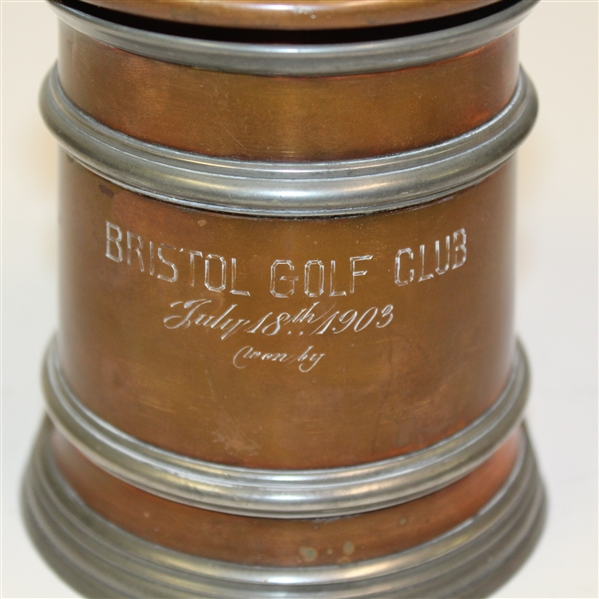 Bristol Golf Club Trophy Stein - July 18th, 1903 - Roth Collection