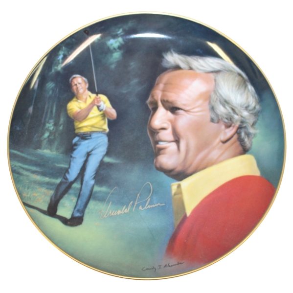 Arnold Palmer Signed 1983 'Athlete of the Decade' Cassidy Alexander Plate - JSA ALOA