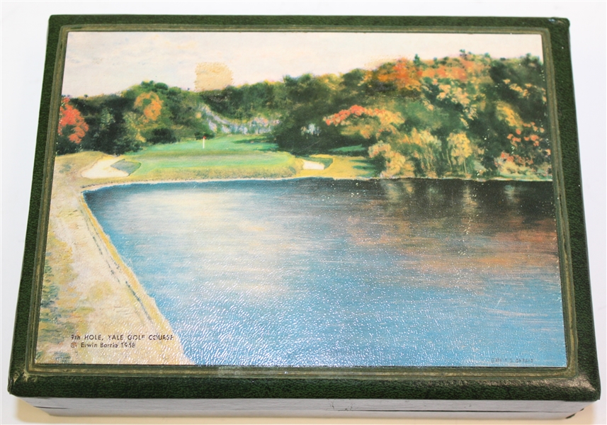 1958 Yale Golf Course - 9th Hole- Display Box by Spalding