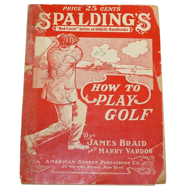 1924 Spalding's Red Cover Series 'How to Play Golf' by James Braid and Harry Vardon