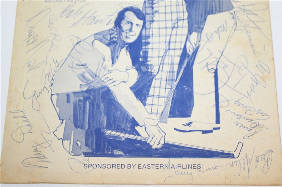 Multi-Signed 1975 Westchester Classic Pairing Sheet JSA ALOA