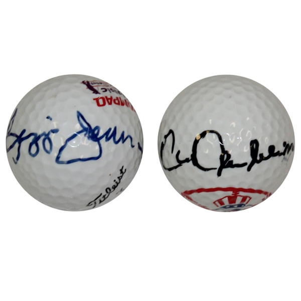 Yankee Legends Reggie Jackson and Chris Chambliss Signed Golf Balls JSA ALOA