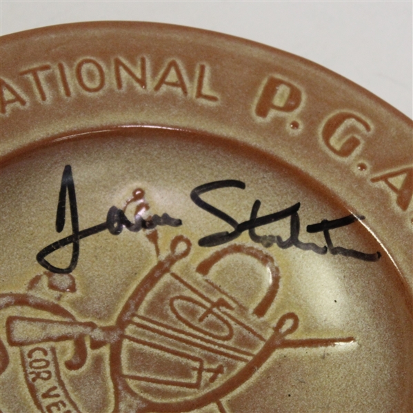 Dave Stockton Signed 1970 PGA Championship Ashtray JSA ALOA