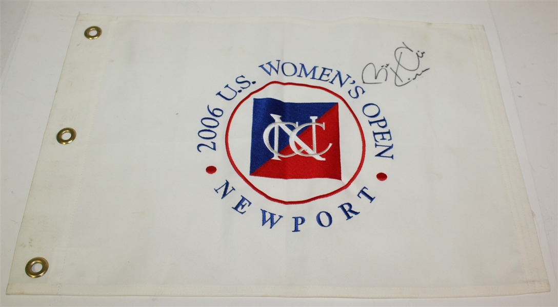 Six Women's Golf Flags - US Open, US Amateur - Kerr and Smith Signatures JSA ALOA