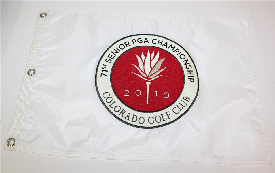 Eight Event and Pin Flags - Various Events - Woods and Mickelson Wins, Multi Signed Flag JSA ALOA