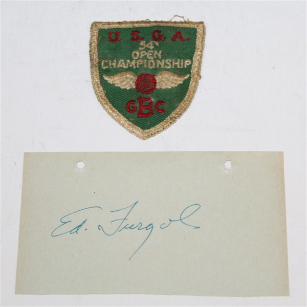 1954 US Open Championship Items - Ticket, Scorecard(Stymie), 8x10, Signed Card JSA ALOA