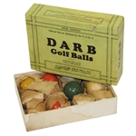 Dozen The DARB Golf Balls Made by Bon Dee Golf Ball Co. - Yellow, Orange, Green , & White Colored Mesh