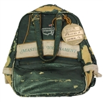Arnold Palmers Personal 1972 Masters Shoe Bag with Contestant Metal Tag - "Rack A, Position 1"