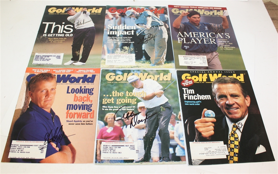 Forty Assorted Signed Golf World Magazines - Garcia, Daly, Irwin and More JSA ALOA
