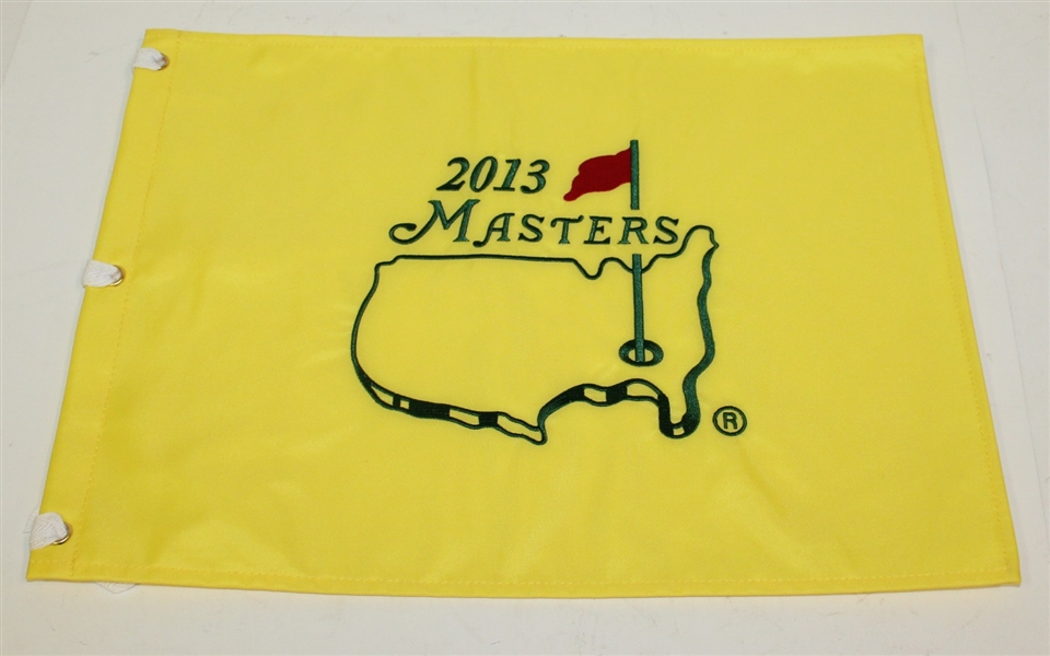 Three 2013 Embroidered Masters Flags