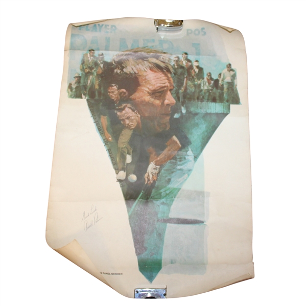 Vintage Arnold Palmer Signed Lincoln Mercury Poster JSA ALOA